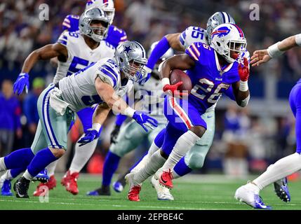 November 28th, 2019:.Buffalo Bills wide receiver Cole Beasley (10) catches  a pass for a touchdown during an NFL football game between the Buffalo Bills  and Dallas Cowboys at AT&T Stadium in Arlington