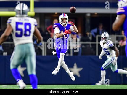 November 28th, 2019:.Buffalo Bills wide receiver Cole Beasley (10) catches  a pass for a touchdown during an NFL football game between the Buffalo Bills  and Dallas Cowboys at AT&T Stadium in Arlington