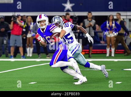 November 28th, 2019:.Buffalo Bills wide receiver Cole Beasley (10) catches  a pass for a touchdown during an NFL football game between the Buffalo Bills  and Dallas Cowboys at AT&T Stadium in Arlington