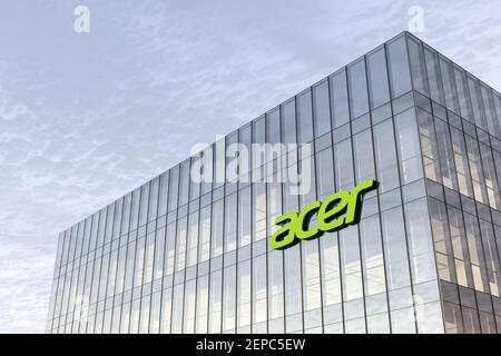 New Taipei City, Taiwan. February 16, 2021. Editorial Use Only, 3D CGI