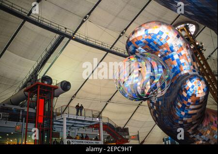 The Body Zone exhibit inside the Millennium Dome, Greenwich, London, England - 27 November 2000 Stock Photo