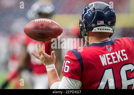 Houston, Texas, USA. 8th Dec, 2019. Houston Texans long snapper Jon Weeks  (46) and Denver Broncos long snapper Casey Kreiter (42) prior to the NFL  regular season game between the Houston Texans