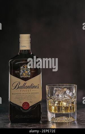 Ballantines Whisky Produced by Pernod Ricard in Dumbarton, Scotland  Editorial Photography - Image of pernod, scotch: 146008717