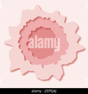Abstract colored icons looking like holes in paper. Stock Vector