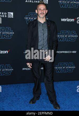 Dominic Monaghan attending the World Premiere of Star Wars: The Rise of