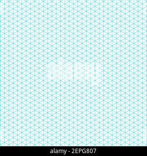 Grid paper. Isometric black grid on white background. Abstract lined transparent illustration. Geometric pattern for school, copybooks, notebooks Stock Vector