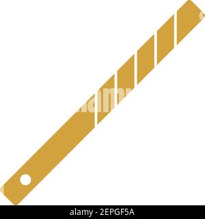 Business Tie Clip Icon. Flat Color Design. Vector Illustration. Stock Vector