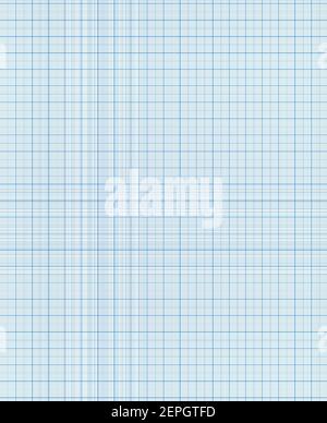 Millimeter graph paper grid. Abstract squared background. Geometric pattern for school, technical engineering line scale measurement. Lined blank for Stock Vector