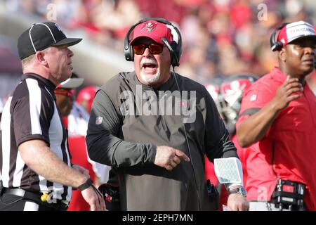 December 29, 2019: Tampa Bay Buccaneers linebacker Shaquil Barrett (58)  looks on during the NFL game between the Atlanta Falcons and the Tampa Bay  Buccaneers held at Raymond James Stadium in Tampa