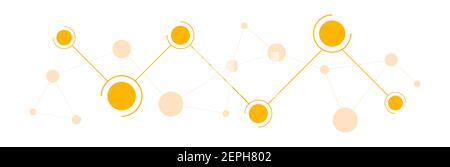Abstract concept, vector illustration, lines and circles Stock Vector