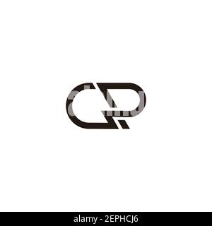 letter cr linked colorful design symbol vector Stock Vector Image & Art ...
