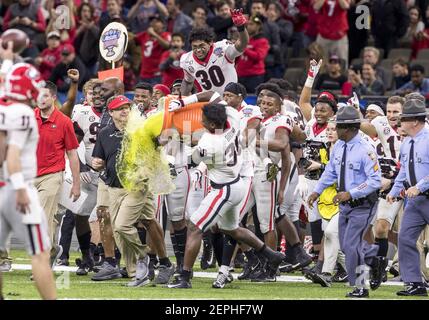 Georgia's Kirby Smart looked mad over Gatorade bath following