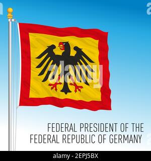 Presidential flag, federal state of Germany, europe, vector illustration Stock Vector