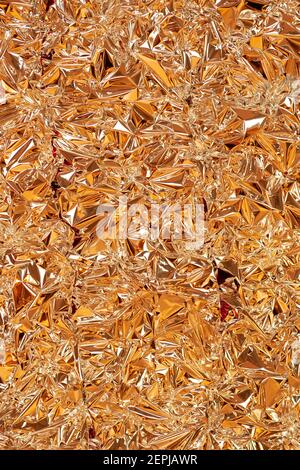 golden shiny foil texture pattern. template for decor and design Stock Photo