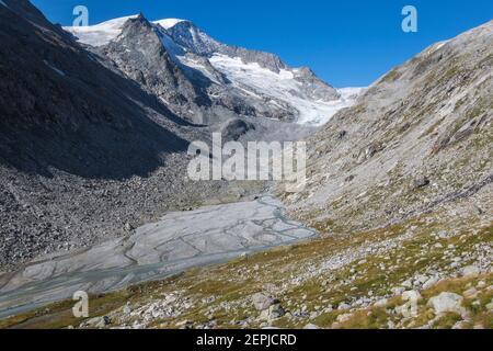 Viltragenbach torrent. High Innergschloss valley. Venediger mountain group. Osttirol. Austrian Alps. Europe. Stock Photo