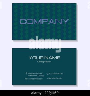 Futuristic simple and professional looking business card technology profession and business Stock Vector