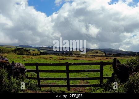 Countryside in Terceira, Serra do Cume Stock Photo