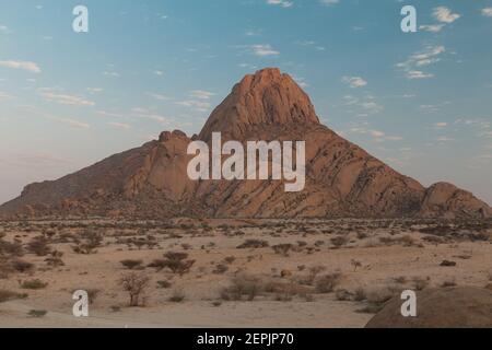 Spitzkoppe mountain and rock formations, Erongo, Namibia, Africa Stock Photo