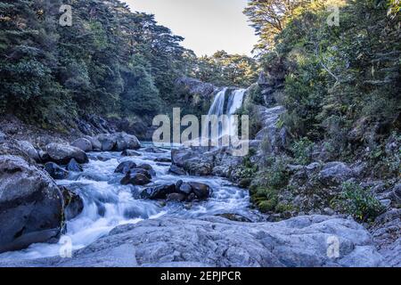 Tawhai Falls, Tongariro, New Zealand Stock Photo