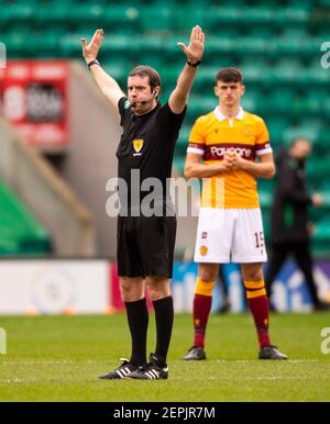 Scottish Premiership - Hibernian v Motherwell Easter Road Stadium, Edinburgh, Midlothian, UK. 27th Feb, 2021. Hibs play host to Motherwell in the Scottish Premier League at Easter road, Edinburgh. Pic shows: Credit: Ian Jacobs/Alamy Live News Stock Photo