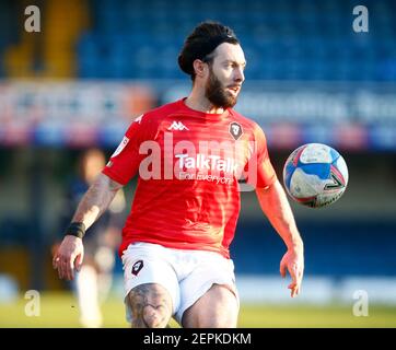 Southend, UK. 27th Feb, 2021. SOUTHEND, ENGLAND - FEBRUARY 27: Richie Towell of Salford City during Sky Bet League Two between Southend United and Salford City at Roots Hall Stadium, Southend, UK on 27th February 2021 Credit: Action Foto Sport/Alamy Live News Stock Photo