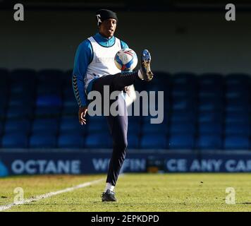 Southend, UK. 27th Feb, 2021. SOUTHEND, ENGLAND - FEBRUARY 27:Nile Ranger of Southend United during Sky Bet League Two between Southend United and Salford City at Roots Hall Stadium, Southend, UK on 27th February 2021 Credit: Action Foto Sport/Alamy Live News Stock Photo