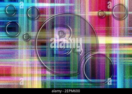 Vitamin B4 health Symbol, vitamin Concept, Adenine, colorful checkered background Stock Photo