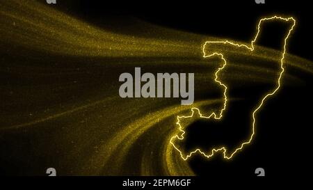 Map of Republic of the Congo on dark slate Stock Photo - Alamy