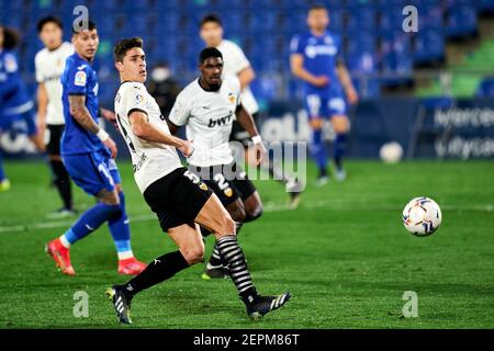 Getafe, Madrid, Spain. 27th Feb, 2021. Gabriel Paulista of Valencia CF during La Liga match between Getafe CF and Valencia CF at Coliseum Alfonso Perez in Getafe, Spain. February 27, 2021. Credit: Angel Perez/ZUMA Wire/Alamy Live News Stock Photo