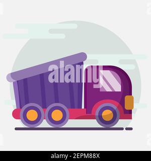 toy truck vector illustration in flat style Stock Vector