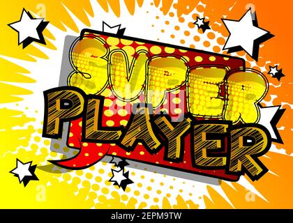 Pc or Console gaming, Gamer related words, quote on Comic book style background. Poster, banner, template. Cartoon explosion expression. Vector illust Stock Vector