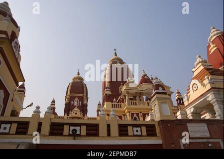 India, Delhi, magnificent religious Hinduism temple complex Stock Photo