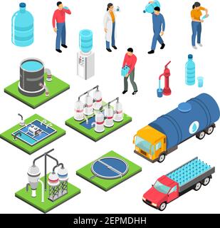 drink water plastic bottle isometric icon vector illustration Stock ...