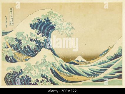 Katsushika Hokusai, The Great Wave off Kanagawa aka The Wave, Japanese ...