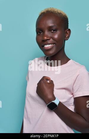 A smart Black American Model Stock Photo - Alamy
