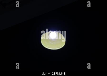 Amazing light in the cap photo in restaurant in Bangladesh. Stock Photo