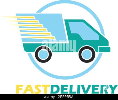 Parcel delivery. Concept for fast delivery service, vector illustration ...