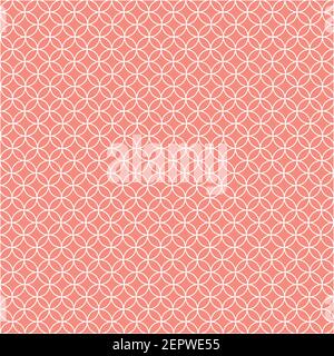 Abstract seamless pattern, geometric background made from circles, repeating elements, wallpaper Stock Vector