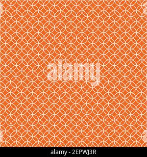 Abstract seamless pattern, geometric background made from circles, repeating elements, wallpaper Stock Vector