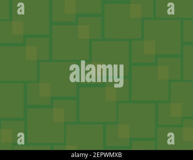 Abstract geometric squares and rectangles background with copy space, pattern, repeating elements, green wallpaper Stock Vector