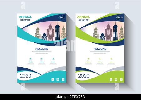 Annual Report, Business Book Cover Design Template in A4. Can be adapt to Brochure,  Magazine, Poster, Corporate Presentation, Stock Photo