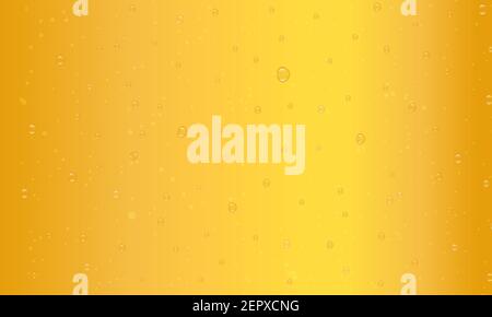 Vector realistic beer background. Beer in the high magnification. Light bright, bubble and liquid. Stock Vector