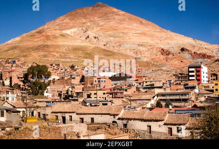 Cerro Rico mountain in Potosí, Bolivia Stock Photo