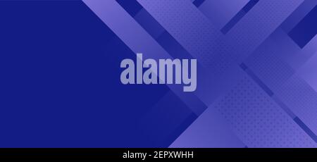 Abstract modern background blue diagonal stripes gradient color with halftone effect. Vector illustration Stock Vector