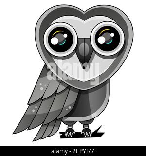 Vector of an owl design on white background, Bird. Animal. Wildlife. Easy editable layered vector illustration. Stock Vector