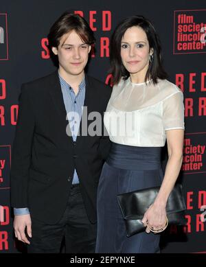 Mary-Louise Parker and her son William Atticus Parker attend the 'Red