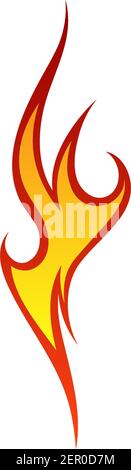 Fire Flame Element. Red And Yellow Colors Design. Vector Illustration. Stock Vector