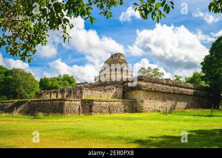 El Caracol observatory temple, chichen itza, mexico Stock Photo