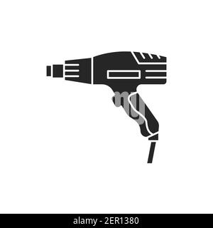 Hairdryer construction color line icon. Pictogram for web page, mobile app, promo. UI UX GUI design element. Editable stroke. Stock Vector