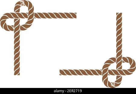 rope border vector illustration design template Stock Vector Image
